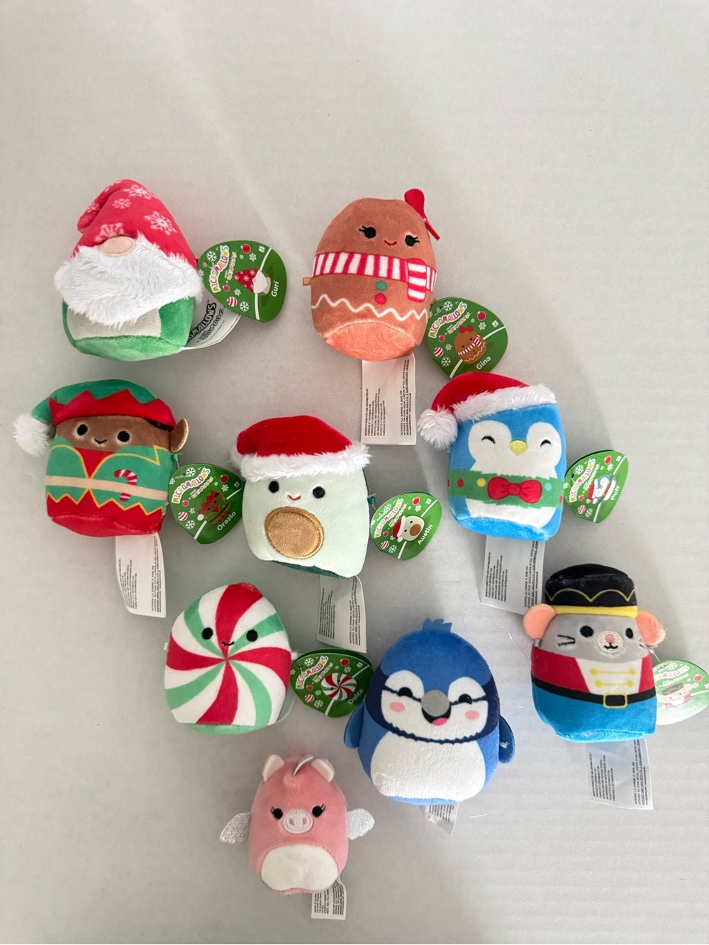 Squishmallows Micromallows Plush Christmas Advent Calendar Lot of 9 Kellytoys